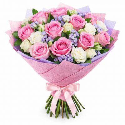 Букет из свежих цветов «Пленительные мгновения»