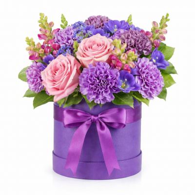 Шляпная коробка «Фиалковое очарование»