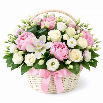 Композиция из свежих цветов «Цветочная рапсодия»