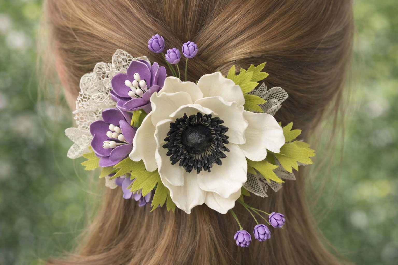 Украшения из живых цветов