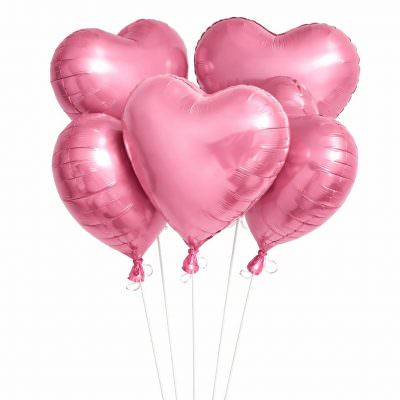Розовые гелиевые шары «Сердце»