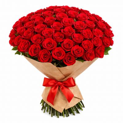 Букет из красных роз «Пылкие чувства»