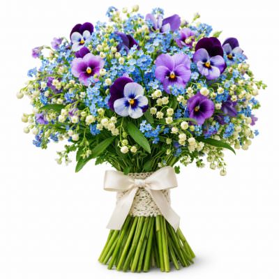 Букет из натуральных цветов «Рассветный танец»