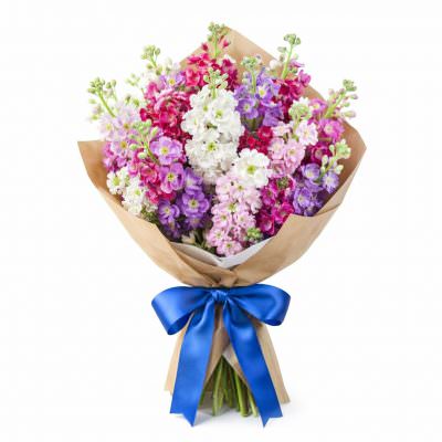 Букет из маттиолы «Волшебный вечер»