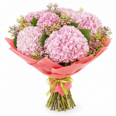 Букет с гортензиями «Флоральная сказка»