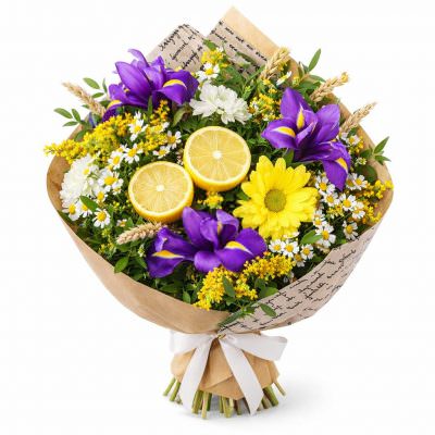 Красивый букет из ароматных цветов «Солнечная радость»